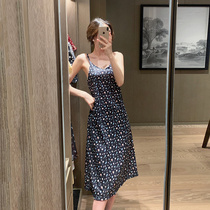 Broken Flower Harnesses Long Dresses Summer 2021 New Sexy Temperament V Collar a Sanya Beach Resort with a dress