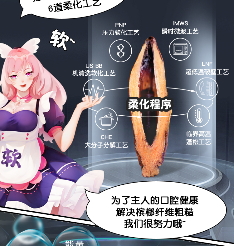 叼嘴巴 嫩果槟榔 7枚*10袋 柔软不伤口 图8