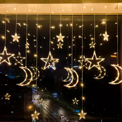 Indoor hanging lights, lighting, decorative lights, starry romantic creative windows, led colored lights, star lights, dormitory hanging beds