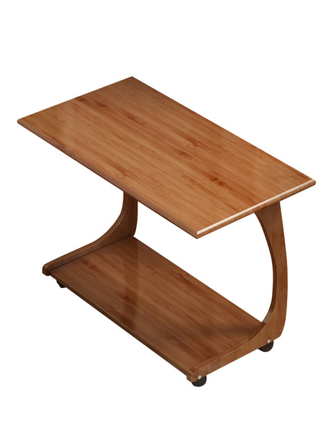 Movable Side Table, Coffee Table, Small Apartment Corner Table, Living Room Home Sofa Side Cabinet, Light Luxury Modern Solid Wood Tea Table