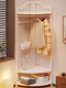Corner Coat Rack, Floor-Standing Bedroom Solid Wood Clothes Rack, Entryway Standing Indoor Simple Clothes Rack, Multifunctional