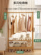 Simple Solid Wood Coat Rack Bedside Hanger Storage Rack Multifunctional Clothes Hanger Storage Organizer Small Clothes Rack