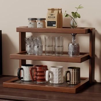 Desktop Storage Rack Multi-Layer Storage Snack Rack Storage Organizer Kitchen Countertop Cup Holder Storage Rack Dining