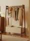 Bamboo Clothes Hanger for Bedroom, Large Capacity Storage Rack, Simple Home Bedside Coat Rack, 2026 New Popular Model