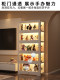 Lighted Figure Display Cabinet with Lock, Household Dust-Proof Acrylic Model Display Cabinet, Toy Blind Box Display Rack