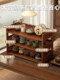 Retro Tea Set Storage Rack Desktop Multi-Layer Organizer Tea Table Storage Rack Tea Room Storage Artifact Tea Cup Display Rack