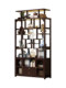 New Chinese-Style Integrated Floor-To-Ceiling Partition Shelf for Tea Room, Tobacco and Alcohol Display, Storage Rack, Office Tea Display Cabinet
