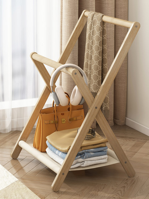 Solid Wood Coat Rack, Bedside Storage, Clothes Rack, Floor-Standing, for Room, Bedroom, Home, Bedside, for Placing Clothes at Night