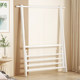 Solid Wood Coat Rack, Foldable, for Bedroom Use, New Model, Simple Clothes Hanger, Clothes Drying Rack, Popular Online