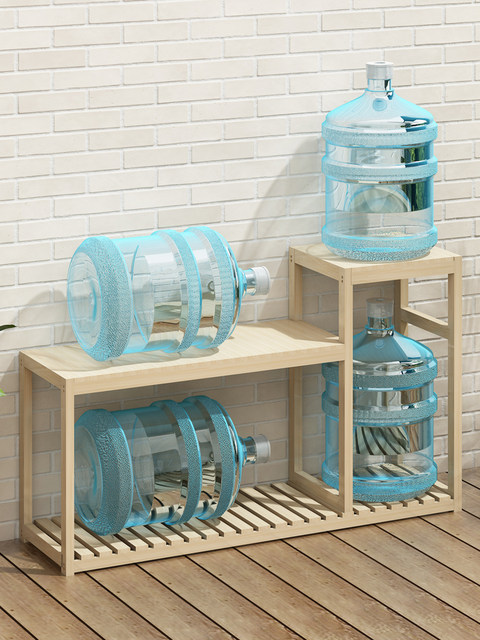 Flower Stand and Fish Tank Base Integrated Combination Solid Wood Home Display Stand Flower Stand Floor-Standing Living Room Simple Storage Rack