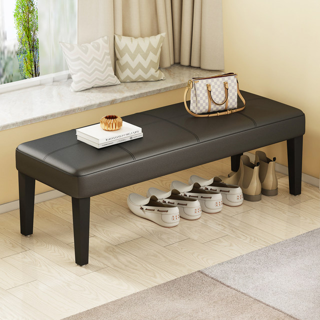 Light Luxury Bed End Bench, Low Stool, Nordic Bedroom Shoe Rack, Home Entryway Shoe Changing Bench, Long Bench, Sofa Bench, Shoe Changing Bench