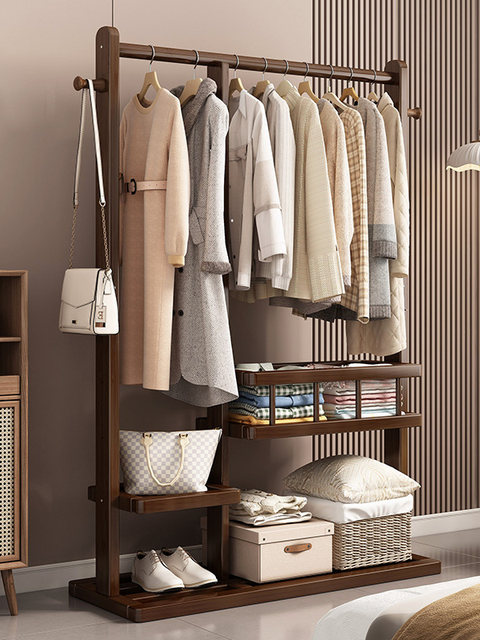 Coat Rack for Home Bedroom, Floor-Standing Clothes Rack, 2026 New Model, Multifunctional Clothes Hanger, Open-Style Simple Wardrobe