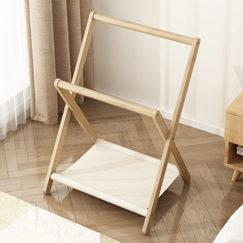 Solid Wood Coat Rack, Bedside Storage, Clothes Rack, Floor-Standing, for Room, Bedroom, Home, Bedside, for Placing Clothes at Night