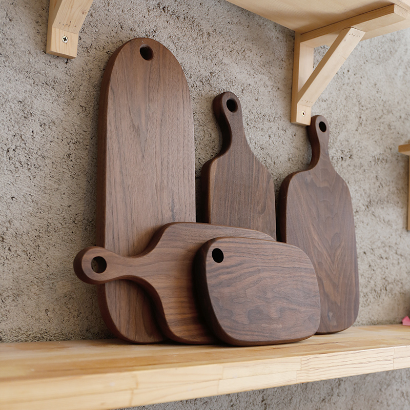 Black walnut whole wood handmade cutting board solid wood cutting board kitchen chopping board bread tray sushi board fruit board