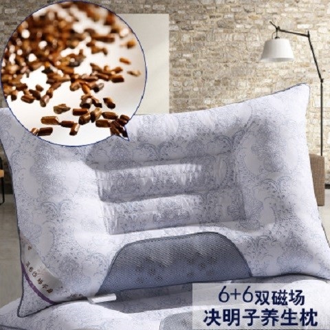 Send pillowcase) Magnet Cassia corm neck shape pillow core health lavender buckwheat help sleep single pillow