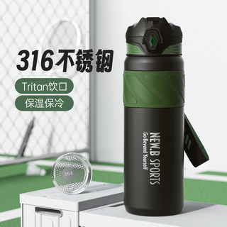 Taosen Insulated Cup for Men, 316 Stainless Steel, Large Capacity, 2026 New Model, Special Sports Water Bottle for Students Going to School