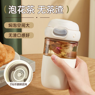 Taosen Forest Glass Tea Cup Flower Tea Water Cup for Women and Men New 2026 High-Value Tea and Water Separation Coffee Cup