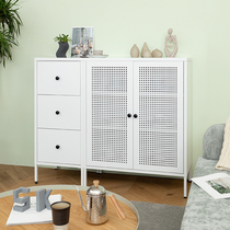 SINKOU Nordic sideboard light luxury wrought iron cabinet New 2021 modern simple chest of drawers bedroom drawer cabinet