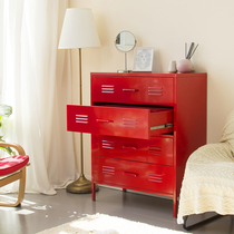 SINKOU steel chest sideboard cabinet Nordic simple modern living room bedroom finishing cabinet large capacity drawer cabinet