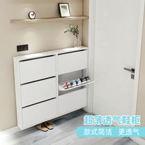 SINKOU ultra-thin shoe cabinet home door large capacity 14cm space saving door Hall Cabinet Nordic simple breathable narrow cabinet