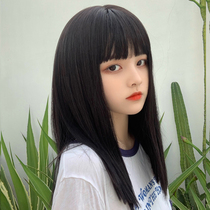 Wig Lisa Comics Lisa Hai Hai Hai Hai Hai Middle-long hai long hair network red black long straight hair full head set