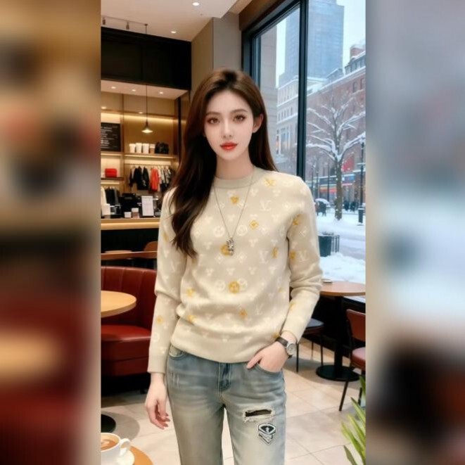 Lvаfgn【Counter-Quality】Simple European-Style Light Luxury Autumn and Winter Round-Neck Knit Sweater for Men, Fashionable and Warm