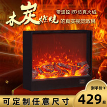 Winter wall-mounted heater humidifier 3d electronic fireplace warm hot warm custom ornaments simulation flame