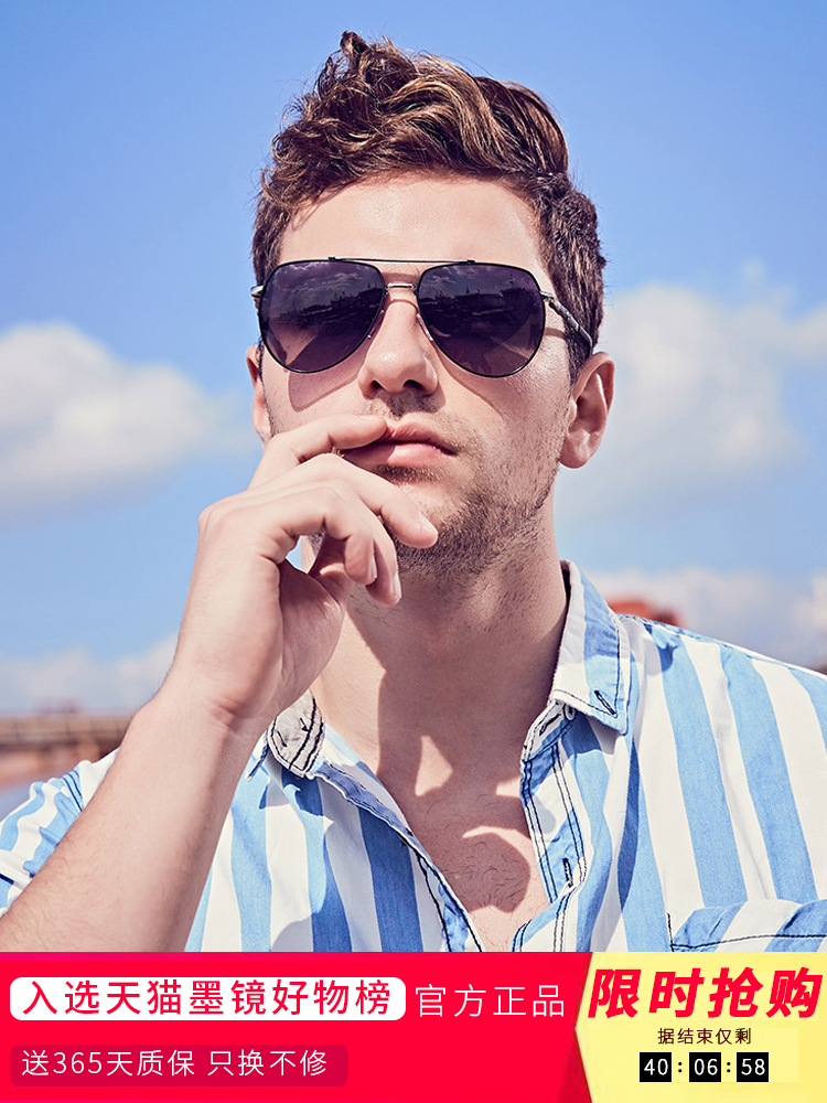 Germany photosensitive color-changing sunglasses men drive fishing day and night dual-use polarized driving mirror anti-UV sunglasses tide