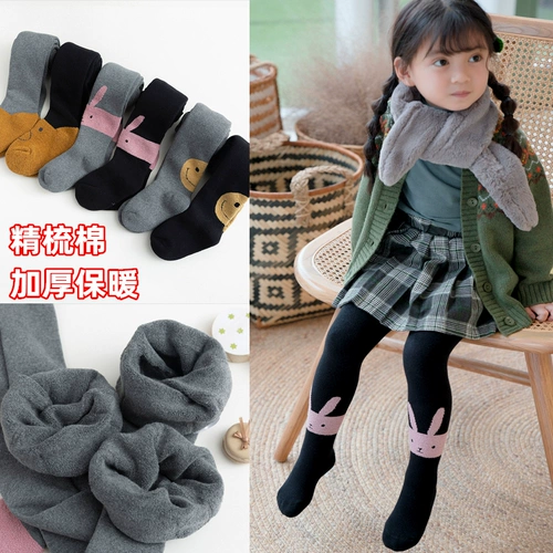Детские утепленные демисезонные колготки подходит для мужчин и женщин для принцессы, 1-3-5 лет