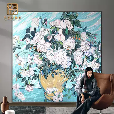 Handmade custom American mosaic living room entrance glass cut painting mosaic art decorative painting puzzle background wall