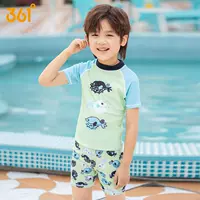 Летний зеленый [двойка для мальчиков с короткими рукавами] 5448