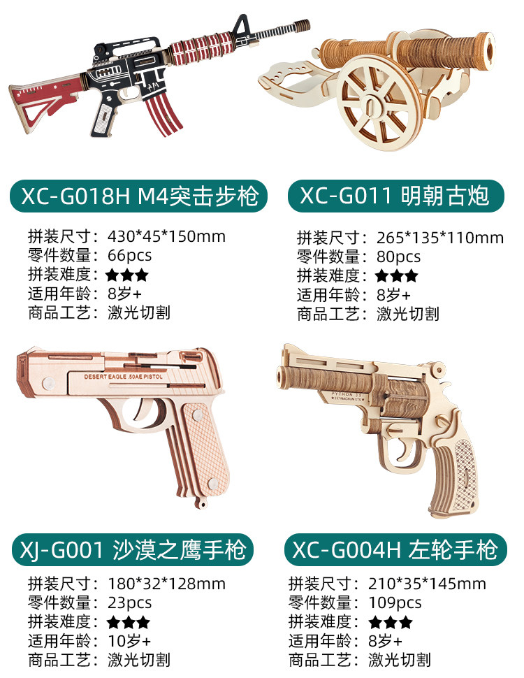 【中国直邮】TIMESWOOD 古建筑模型立体拼图 阿房宫款 1件 木质拼装 成人儿童玩具 榫卯结构积木 