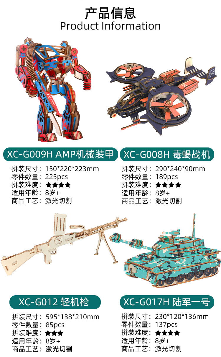 【中国直邮】TIMESWOOD 古建筑模型立体拼图 阿房宫款 1件 木质拼装 成人儿童玩具 榫卯结构积木 