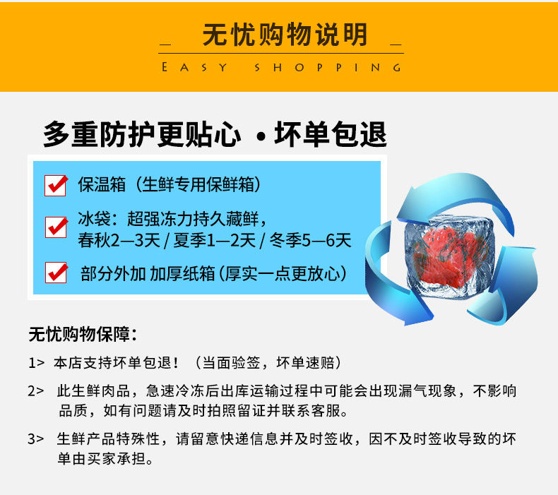 澳洲进口 原切战斧牛排 250g*4片 图9