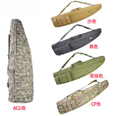 Tactical multifunctional gun bag 1M fishing bag 1 meter 2M camouflage oblique mouth bag military fan CS field shoulder handbag