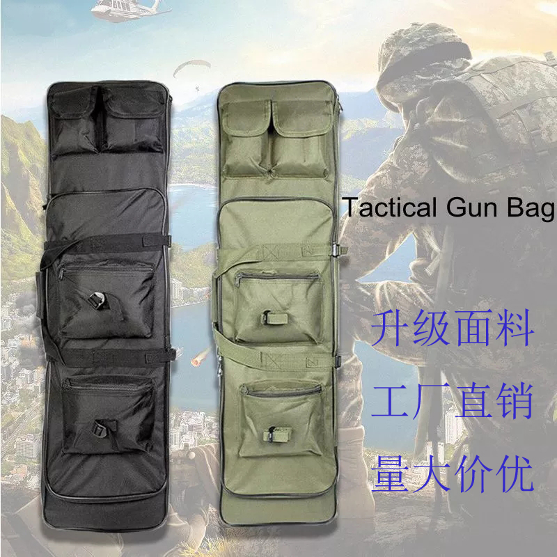Tactical Hand Dual-use primary-secondary bag Multi-functional fishing Sea-lever bag Multi-pocket camouflate toy gun Double shoulder bag Men and women
