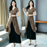 Летний модный шифоновый комплект, 2021 года, яркий броский стиль, в западном стиле