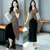 Летний модный шифоновый комплект, 2021 года, яркий броский стиль, в западном стиле