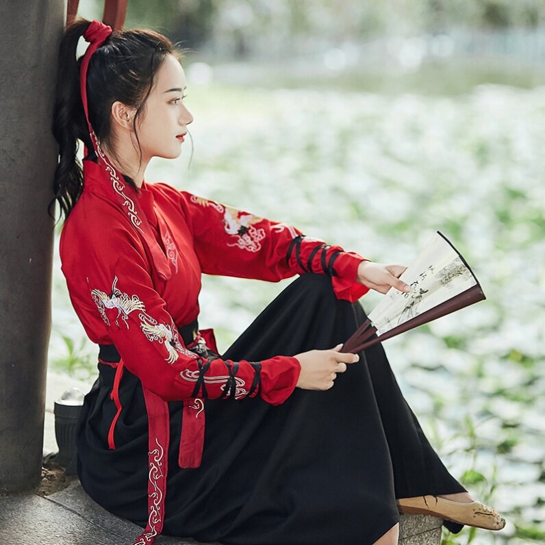 Ancient dress female Han clothes student overbearing adult Xia Jian Yorkyo Woman's Wind and Woman Wind and TV with the same style of Chinese Wind