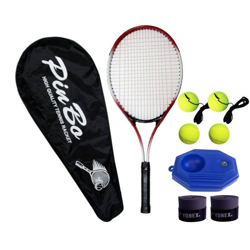 Tennis Trainer Single Beat Rebound Exercise Theorizer Singles With Thread Elastic Rope Training Assistive Equipment Self-Practice Sleeve