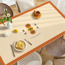 Light and luxurious High-feel table cloth waterproof and oil-free anti-burn PVC leather rectangular table cushion tea mat table cloth