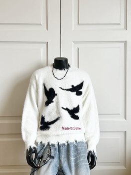 Madeextreme american cleanfit peace dove sweater couple lazy loose sweater jacket trendy brand Madeextreme american cleanfit peace dove sweater couple lazy loose sweater jacket trendy brand