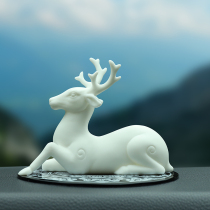 High-end fawn car ornaments a deer safe car interior accessories center console blessing home ornaments ceramic car deer