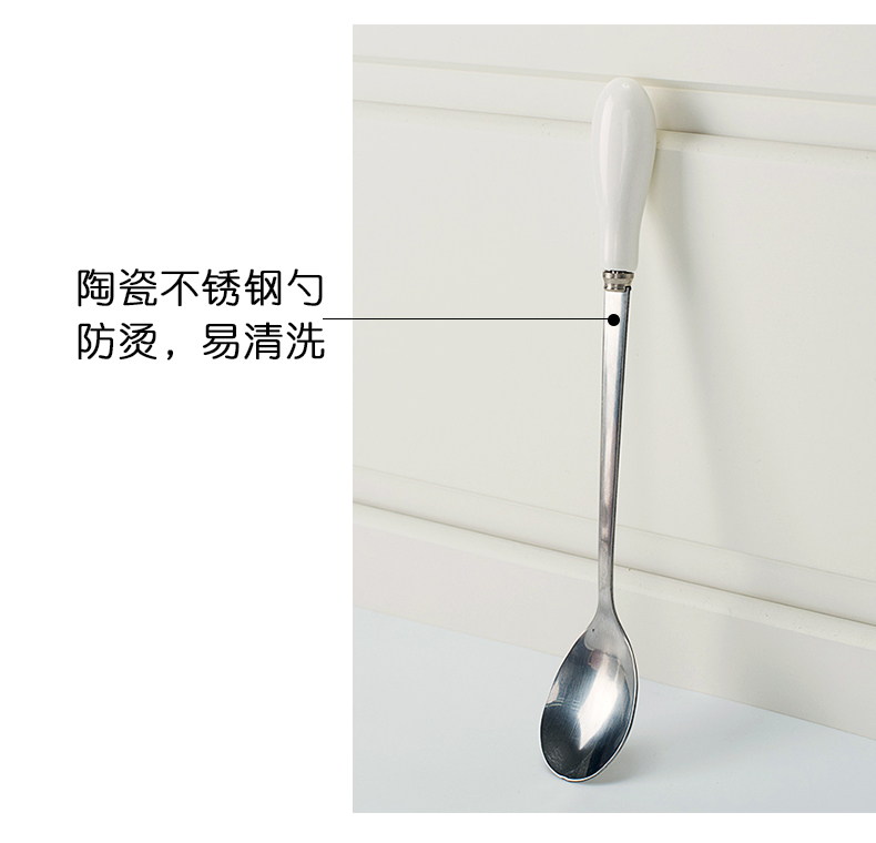 Creative move trend picking keller a keller spoon Japanese household porcelain cups of coffee cup with cover