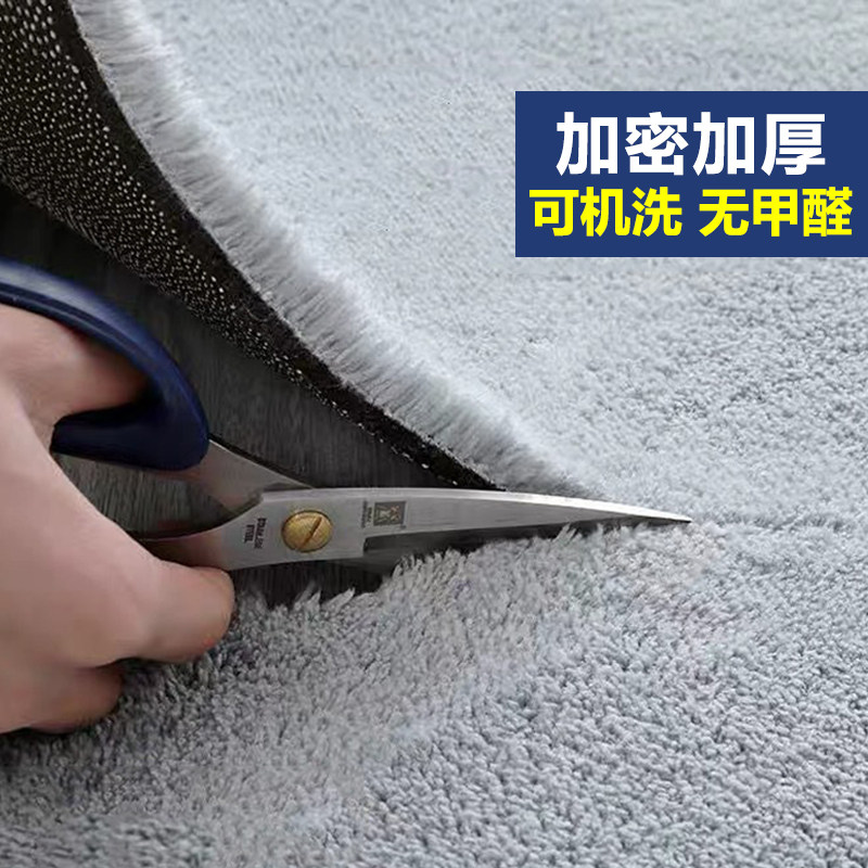 Nordic Wind Thickened Short Wool Carpet Bedroom Teenage Girl Full Bunk Bed Front Floor Mat Living Room Tea Table Mat Machine Washable Bedside Blanket