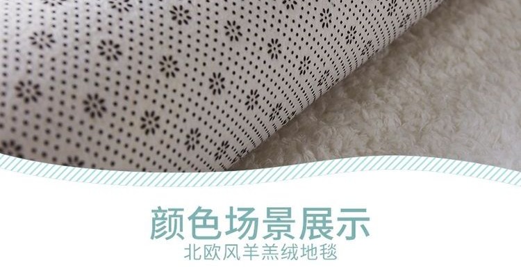Đơn giản hiện đại dày cừu giường ngủ giường ngủ thảm phòng khách bàn cà phê chăn cửa sổ đầy đủ cửa hàng có thể được tùy chỉnh - Thảm thảm phòng ngủ
