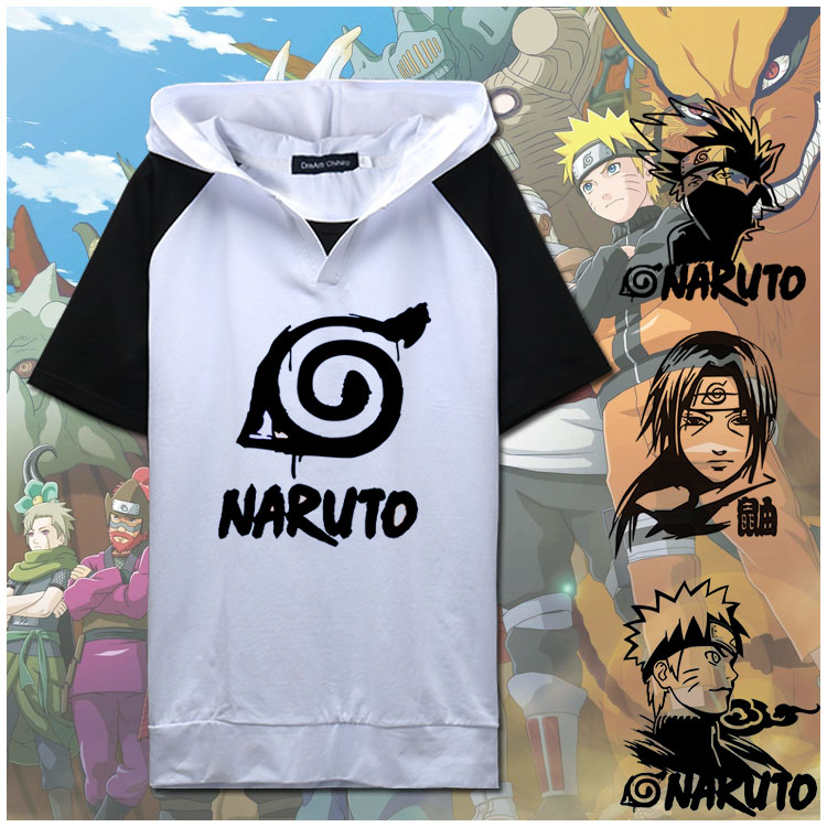 Naruto new spot Uchiha Itachi sweater Uzumaki Naruto second yuan Sasuke surrounding short-sleeved T-shirt