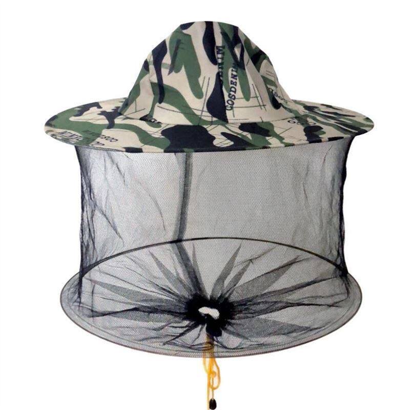 Portable mesh yarn protective climbing Mountain mosquito-proof hat speed dry clothes anti-mosquito suit beating pesticide male and female headgear mesh Xia specialties