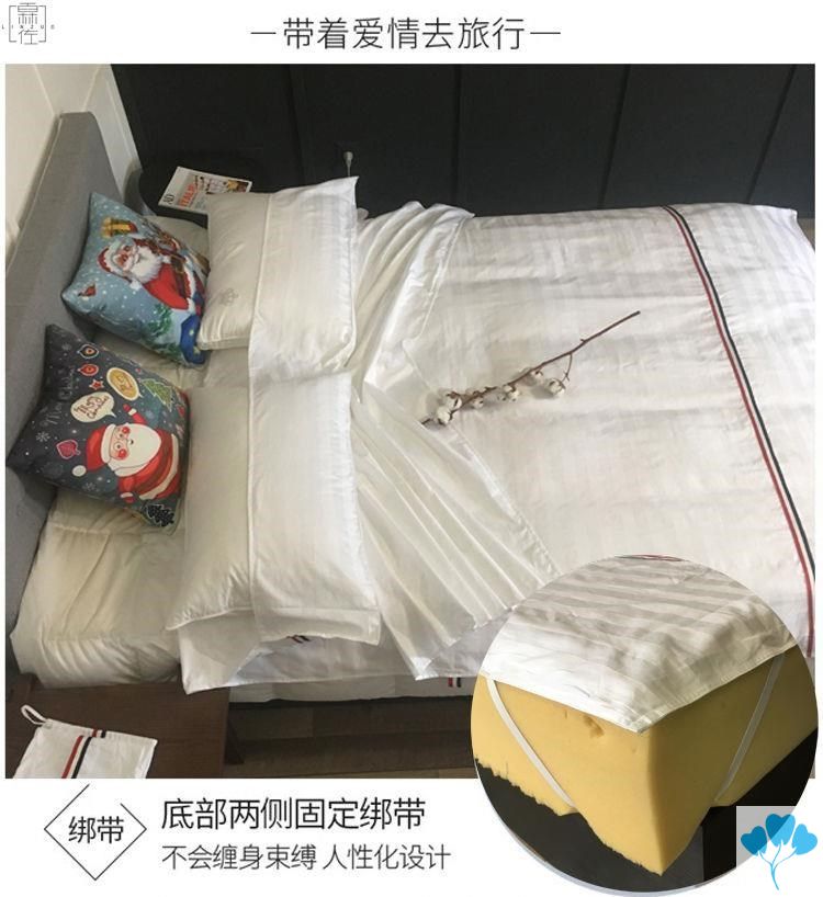 Chăn phủ chăn ga trải giường di động đôi du lịch bẩn túi ngủ chống gió khách sạn khăn trải giường bẩn khách sạn khăn trải giường bông trắng - Túi ngủ