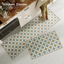 Light luxury net red kitchen floor mat long strip water-absorbing oil-absorbing anti-slip mat anti-dirty floor mat waterproof and oil-proof special carpet